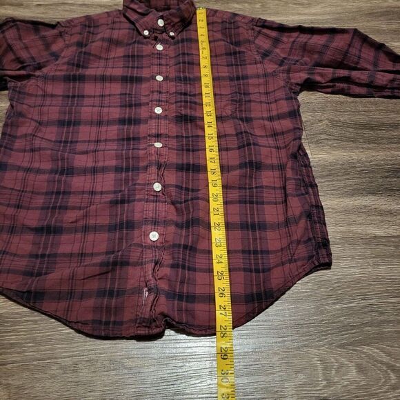 Abercrombie and Fitch Plaid Flannel Button Up Shirt Mens Size Medium - Picture 7 of 9